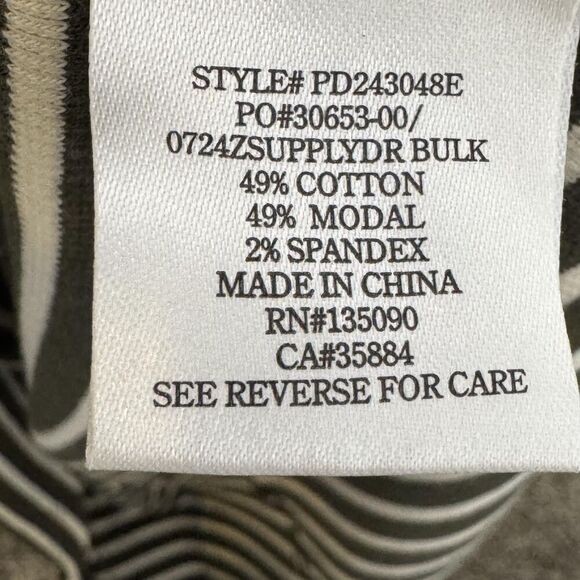 Z Supply Dress Size Small Army Green White Striped Sleeveless Maxi Tank Stretch - Picture 9 of 10